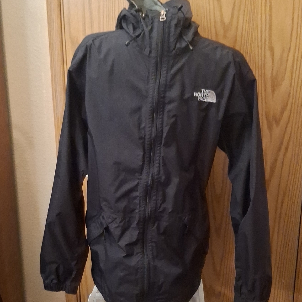 The North Face Men's Black Hooded Raincoat